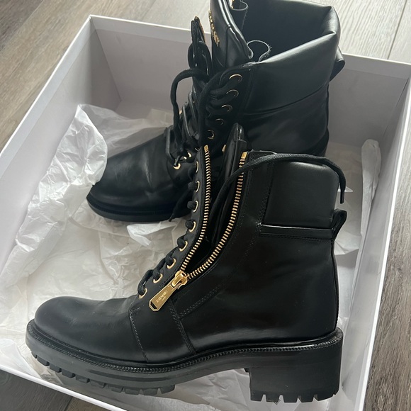 Balmain Black Army Ranger Zip Boots - Picture 4 of 6